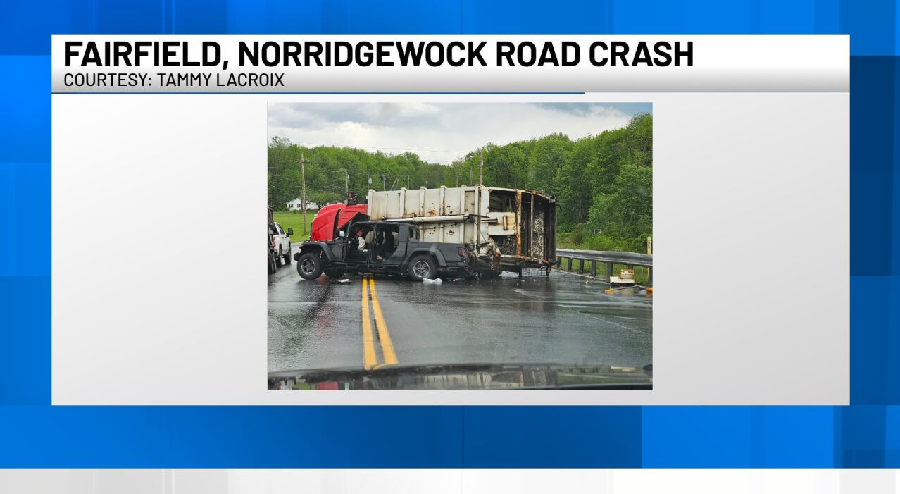 Garbage truck rolls over in Fairfield Crash - Vimarsana News