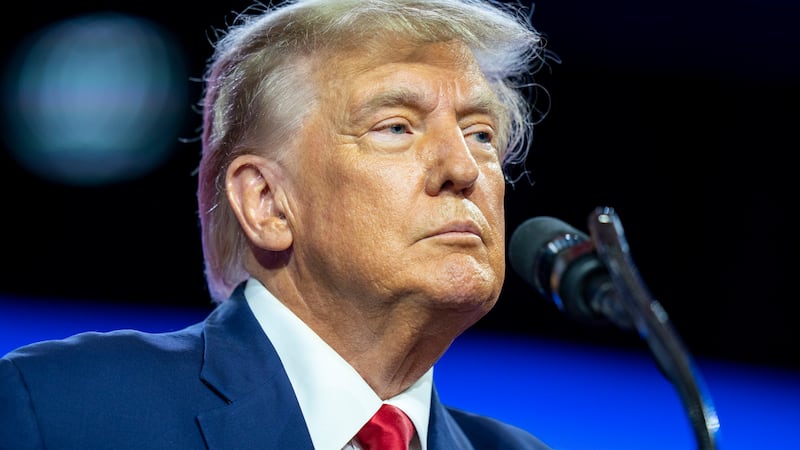FILE - Former President Donald Trump speaks at the Conservative Political Action Conference,...