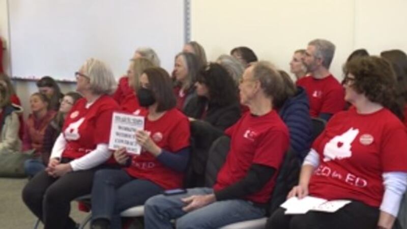 Dozens of educators spoke in front of the school board, urging them to meet their demands...