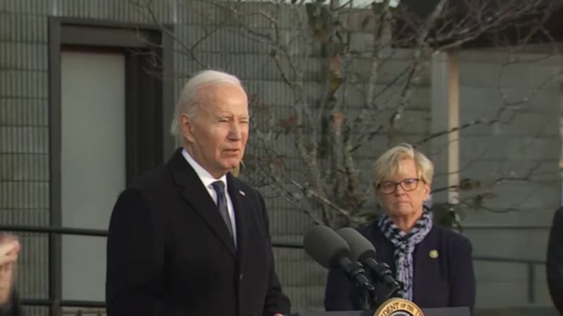 President Joe Biden in Lewiston