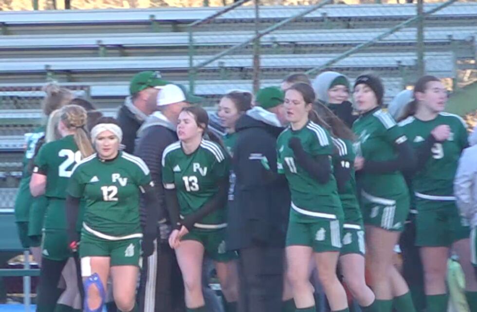 The team is thrilled to bring the trophy back to Howland after a perfect season