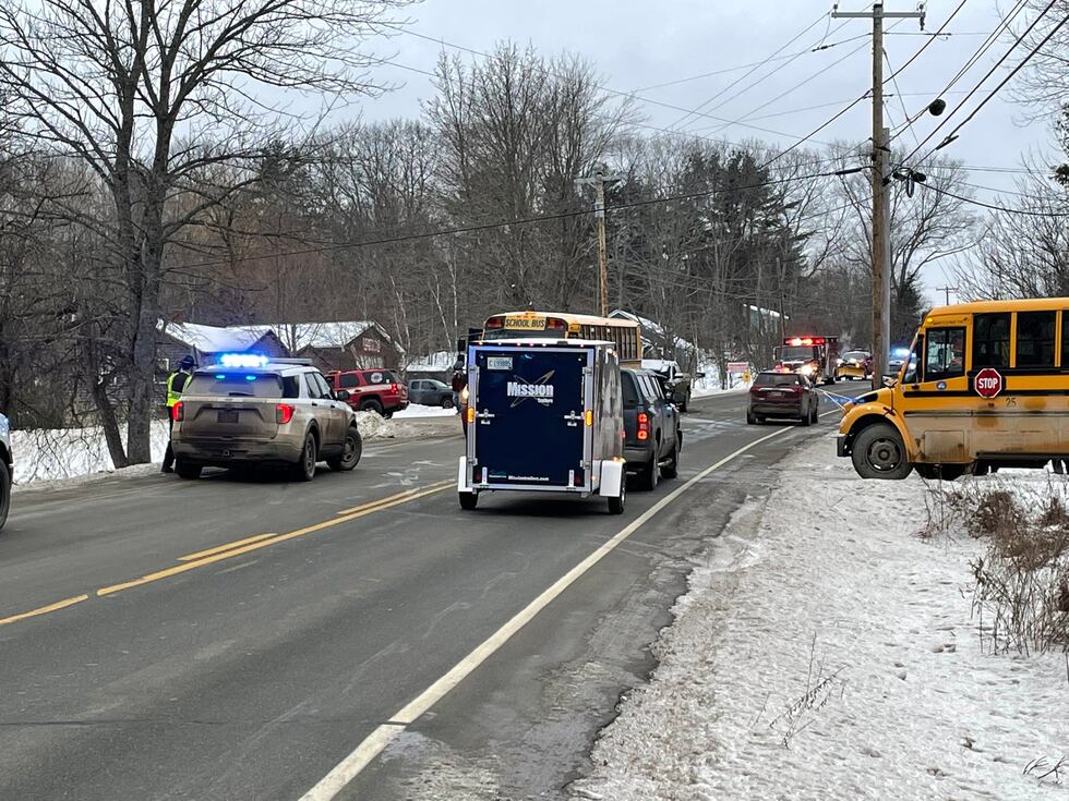 Multiple students taken to the hospital with minor injuries Friday morning after a school bus...