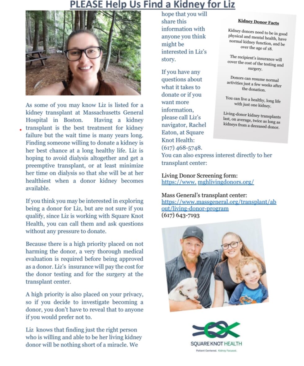 Help Liz find a Kidney