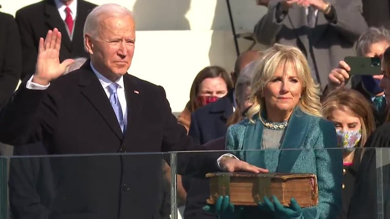 Joseph R. Biden is sworn in as the 46th president on Wednesday.