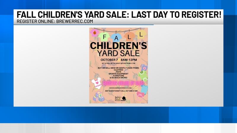 Brewer Parks and Rec Fall Children's Yard Sale